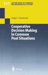 Book Cover for Cooperative Decision Making in Common Pool Situations by Holger I Meinhardt