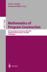Book Cover for Mathematics of Program Construction by MPC 2002 Conference, Eerke Boiten, B Möller