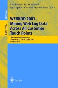 Book Cover for WEBKDD 2001 by WEBKDD 2001 Workshop, Ron Kohavi