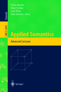Book Cover for Applied Semantics by APPSEM 2000 Conference, Gilles Barthe
