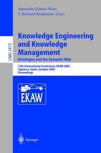 Book Cover for Knowledge Engineering and Knowledge Management by EKAW Conference, Asunción GómezPérez, Richard Benjamins