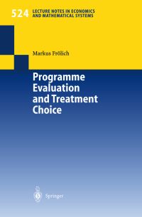 Book Cover for Programme Evaluation and Treatment Choice by Markus Frölich