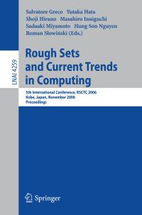 Book Cover for Rough Sets and Current Trends in Computing by RSCTC Conference, Salvatore Greco