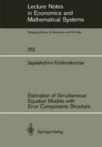 Book Cover for Estimation of Simultaneous Equation Models With Error Components Structure by Jayalakshmi Krishnakumar