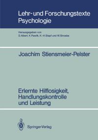 Book Cover for Erlernte Hilflosigkeit, Handlungskontrolle Und Leistung by Joachim StiensmeierPelster