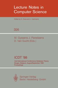 Book Cover for ICDT '88 by Marc Gyssens, Jan Paredaens, Dirk Van Gucht