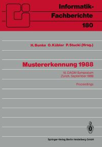 Book Cover for Mustererkennung 1988 by Horst Bunke, Olaf Kübler, Peter Stucki