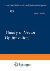 Book Cover for Theory of Vector Optimization by Dinh The Luc