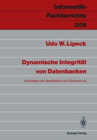 Book Cover for Dynamische Integrität Von Datenbanken by Udo W Lipeck