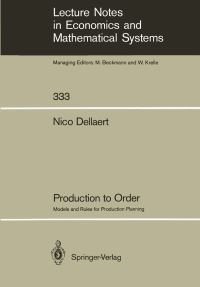 Book Cover for Production to Order by Nico Dellaert