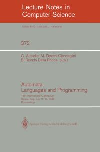 Book Cover for Automata, Languages and Programming by Giorgio Ausiello, Mariangiola DezaniCiancaglini, Simonetta Ronchi Della Rocca