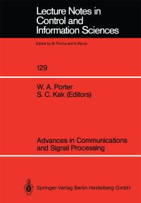 Book Cover for Advances in Communications and Signal Processing by William A Porter, Subhash C Kak