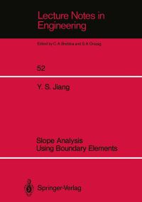 Book Cover for Slope Analysis Using Boundary Elements by Yansheng Jiang