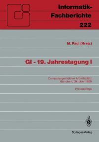 Book Cover for GI — 19. Jahrestagung I by M Paul