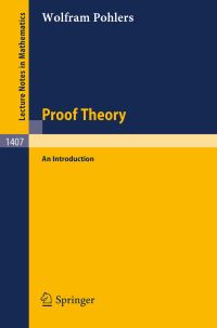 Book Cover for Proof Theory by Wolfram Pohlers