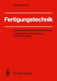 Book Cover for Fertigungstechnik by Bozina Perovic