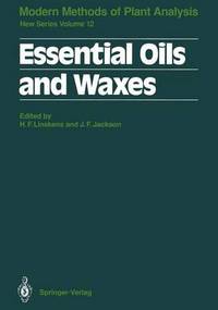 Book Cover for Essential Oils and Waxes by Hans F Linskens, RP Adams, ME Crespo, John F Jackson, SG Deans, HEM Dobson, P Dunlop, CAJ Erdelmeier, A Ghosh, EG Hammond, RB Inman, JF Jackson, J Jimenez, M Kawakami, AD Kinghorn, A Kiritsakis, A Kob