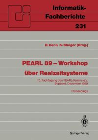Book Cover for PEARL 89 — Workshop Über Realzeitsysteme by Richard KH Henn, Klaus Stieger