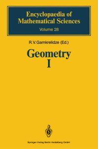 Book Cover for Geometry I by RV Gamkrelidze, E Primrose, DV Alekseevskij, VV Lychagin, AM Vinogradov