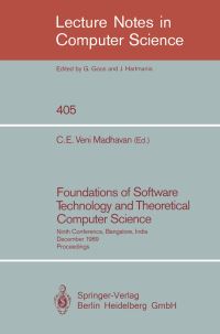 Book Cover for Foundations of Software Technology and Theoretical Computer Science by Conjeevaram E Veni Madhavan