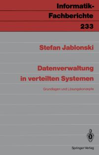 Book Cover for Datenverwaltung in Verteilten Systemen by Stefan Jablonski
