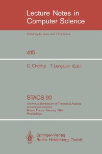 Book Cover for STACS 90 by Christian Choffrut, Thomas Lengauer