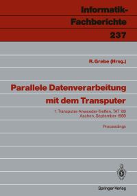 Book Cover for Parallele Datenverarbeitung Mit Dem Transputer by Reinhard Grebe