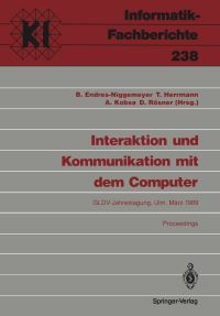Book Cover for Interaktion Und Kommunikation Mit Dem Computer by Brigitte EndresNiggemeyer, Thomas Herrmann, Alfred Kobsa, Dietmar Rösner