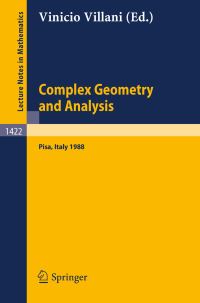 Book Cover for Complex Geometry and Analysis by Vinicio Villani