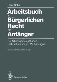 Book Cover for Arbeitsbuch Im Bürgerlichen Recht Für Anfänger by Peter Salje