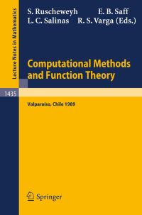 Book Cover for Computational Methods and Function Theory by Stephan Ruscheweyh, Edward B Saff, Luis C Salinas, Richard S Varga