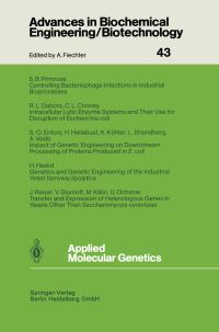 Book Cover for Applied Molecular Genetics by Jakob Reiser, C.L. Cooney, R.L. Dabora, S.-O. Enfors, V. Glumoff, H. Hellebust, H. Heslot, M. Kälin, K. Köhler, U. Ochsner, S.B. Primrose, J. Reiser, L. Strandberg, A. Veide