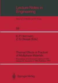 Book Cover for Thermal Effects in Fracture of Multiphase Materials by Klaus P Herrmann, Zbigniew S Olesiak