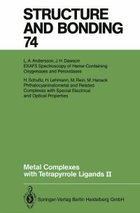 Book Cover for Metal Complexes With Tetrapyrrole Ligands II by Johann W Buchler, Laura A Andersson, John H Dawson, Michael Hanack, Helmut Lehmann, Manfred Rein, Hanna Schultz