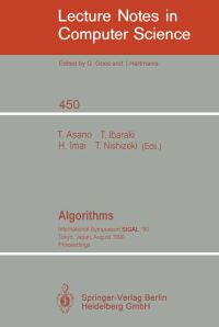 Book Cover for Algorithms by Tetsuo Asano, Toshihide Ibaraki, Hiroshi Imai, Takao Nishizeki