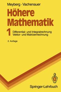 Book Cover for Höhere Mathematik by Kurt Meyberg, Peter Vachenauer