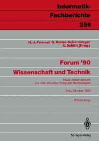 Book Cover for Forum '90 Wissenschaft Und Technik by HansJürgen Friemel, Gisbert MüllerSchönberger, Andreas Schütt