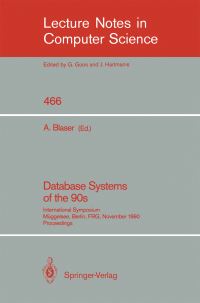 Book Cover for Database Systems of the 90S by Albrecht Blaser