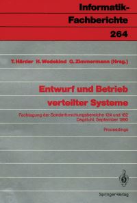 Book Cover for Entwurf Und Betrieb Verteilter Systeme by Theo Härder, Hartmut Wedekind, Gerhard Zimmermann