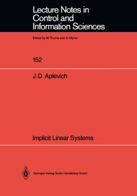 Book Cover for Implicit Linear Systems by JDwight Aplevich