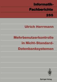 Book Cover for Mehrbenutzerkontrolle in Nicht-Standard-Datenbanksystemen by Ulrich Herrmann