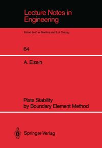 Book Cover for Plate Stability by Boundary Element Method by Abbas Elzein