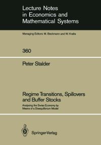 Book Cover for Regime Transitions, Spillovers and Buffer Stocks by Peter Stalder