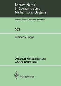 Book Cover for Distorted Probabilities and Choice Under Risk by Clemens Puppe