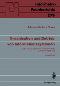 Book Cover for Organisation Und Betrieb Von Informationssystemen by Günter Schwichtenberg