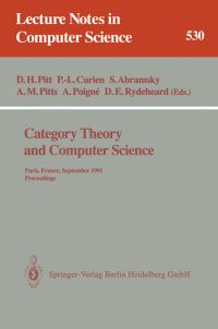 Book Cover for Category Theory and Computer Science by David H Pitt, PierreLouis Curien, Samson Abramsky, Andrew Pitts, Axel Poigne, David E Rydeheard