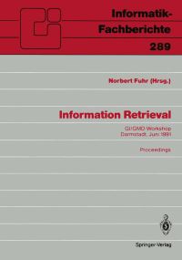 Book Cover for Information Retrieval by Norbert Fuhr