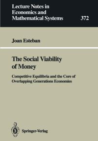 Book Cover for The Social Viability of Money by Joan Esteban