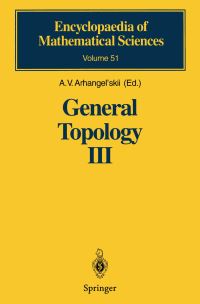 Book Cover for General Topology III by A V Arhangel skii