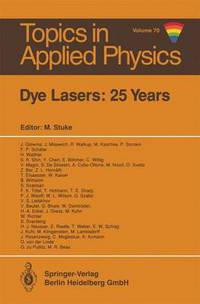 Book Cover for Dye Lasers by Michael Stuke